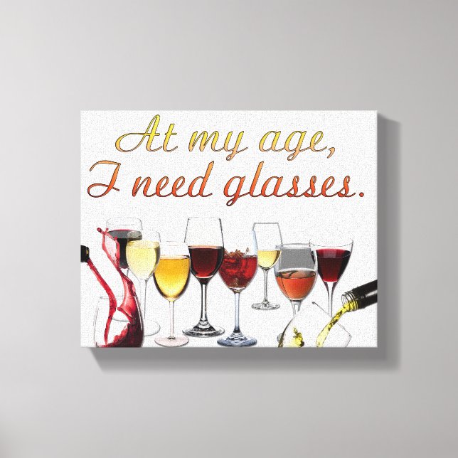 SlipperyJoe's Wine Glasses fermented grapes wine p Canvas Print (Front)