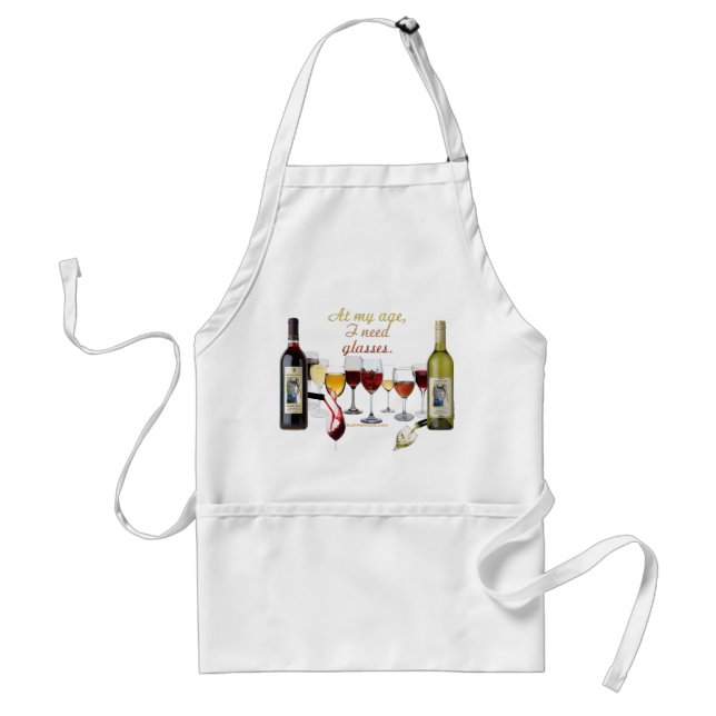SlipperyJoe's Wine Glasses fermented grapes wine p Standard Apron (Front)