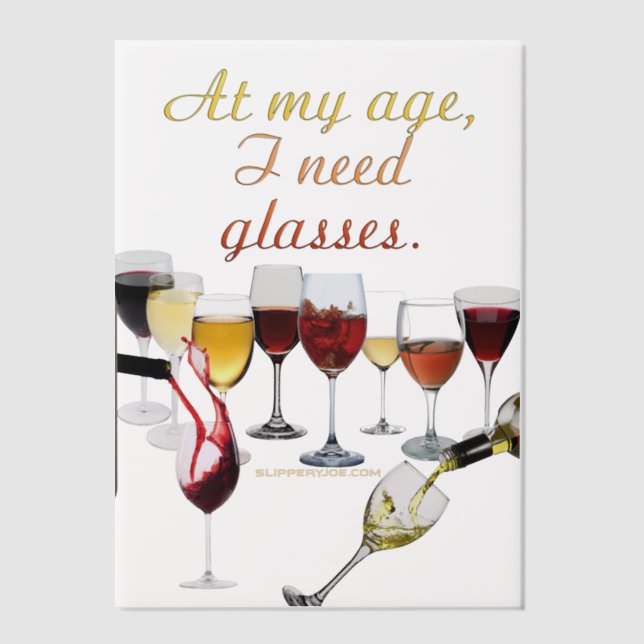 SlipperyJoe's Wine Glasses fermented grapes wine p Vellum Invitations (Front)