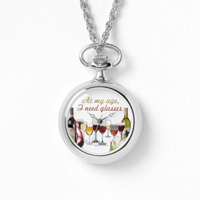 SlipperyJoe's Wine Glasses fermented grapes wine p Watch (Front)