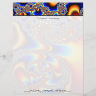 Slipping Through - Fractal Art Customized Letterhead