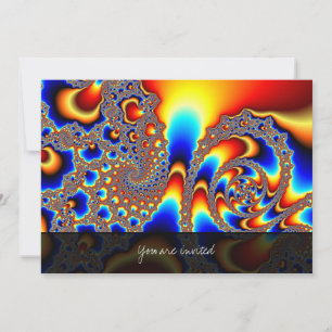 Slipping Through - Fractal Art Invitation