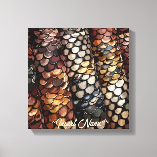 Slithering Chic Canvas Print (Front)