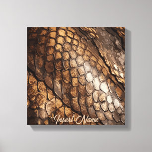 Slithering Chic Canvas Print