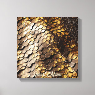 Slithering Chic Canvas Print