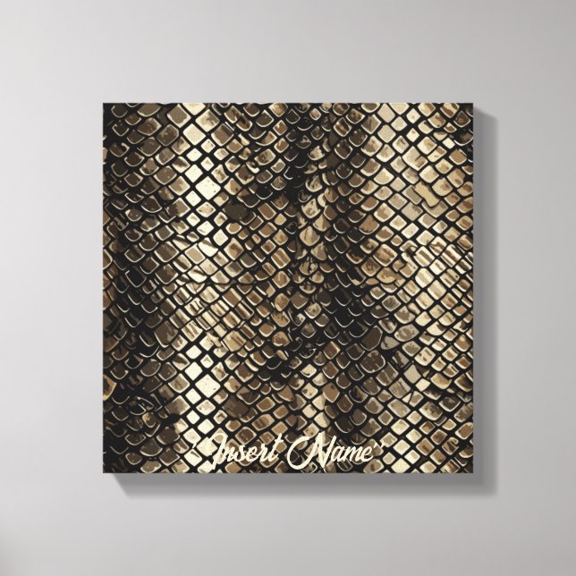 Slithering Chic Mug Canvas Print (Front)