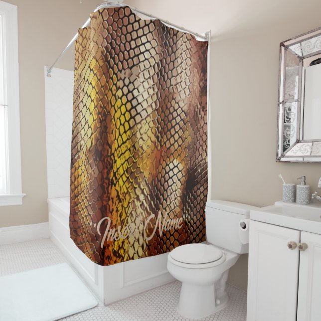 Slithering Chic Shower Curtain (In Situ)