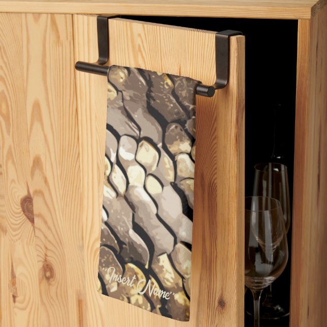 Slithering Chic Tea Towel (Thirds Fold)