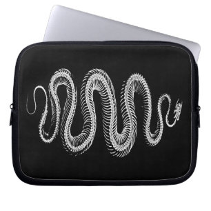 Slithering Snake Skeleton Laptop Sleeve