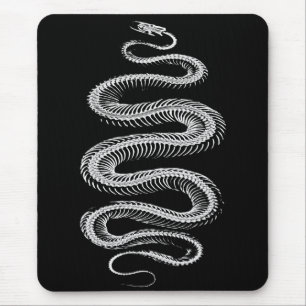 Slithering Snake Skeleton Mouse Pad