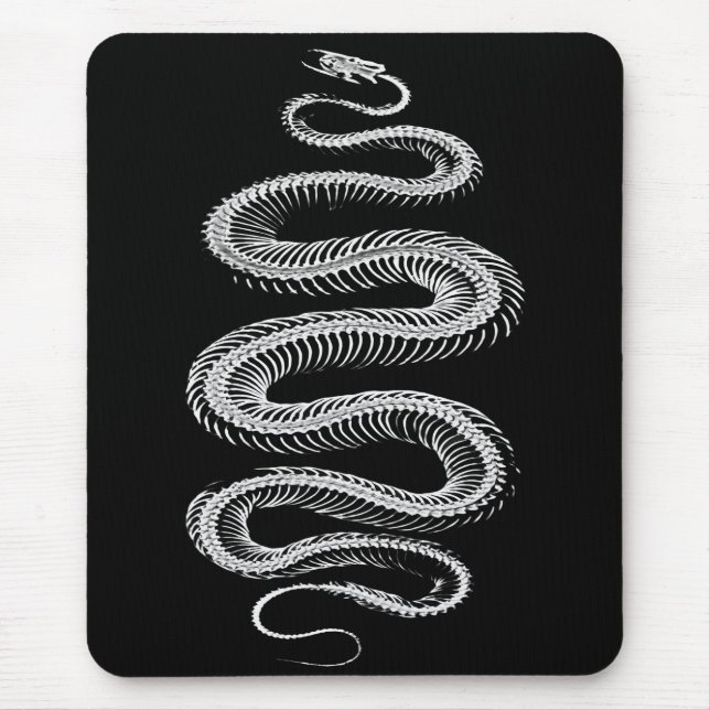 Slithering Snake Skeleton Mouse Pad (Front)