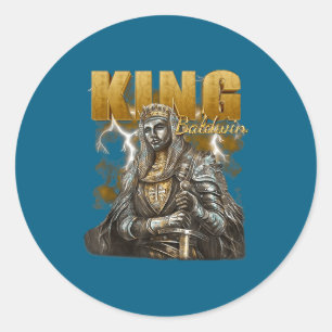 Sliver Mask King Baldwin Iv Meme The Leper King Wa Classic Round Sticker