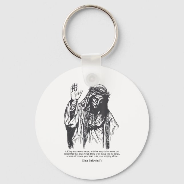 Sliver Mask King Baldwin Iv Meme The Leper King Wa Key Ring (Front)