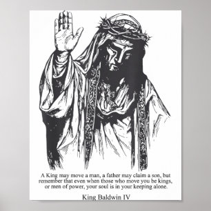 Sliver Mask King Baldwin Iv Meme The Leper King Wa Poster