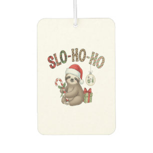 Slo Ho Ho Xmas Sloth Car Air Freshener
