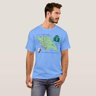 SLO Place Names MAP T-Shirt