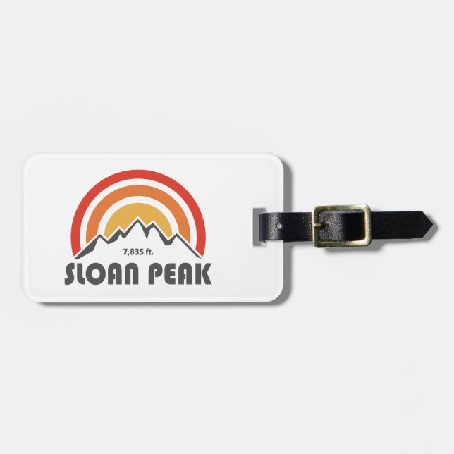 Sloan Peak Washington Luggage Tag (Front Horizontal)
