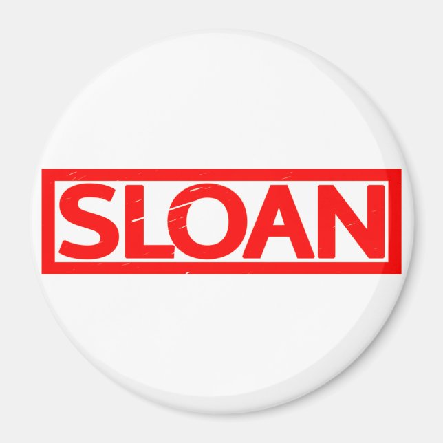 Sloan Stamp Magnet (Front)