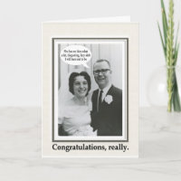 Slob Wedding Congratulations - FUNNY