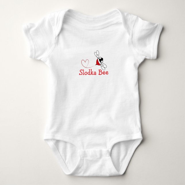 Słodka Bee Baby Bodysuit (Front)