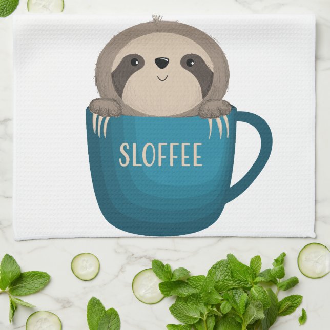 Sloffee! Tea Towel (Folded)