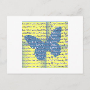 Slogan Butterfly Postcard