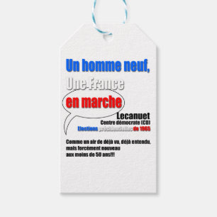 Slogan En Marche Gift Tags
