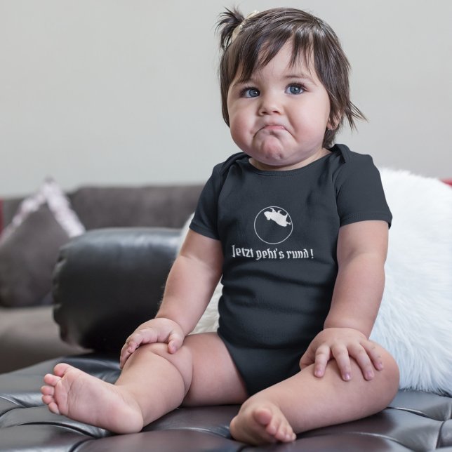 Slogan 'Jetzt geht's rund' Baby Bodysuit (Creator Uploaded)