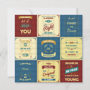 Slogan Typography Holiday Card