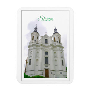 Slonim Belarus Architecture City Cathedral Magnet