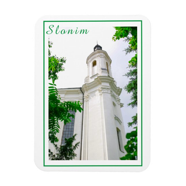 Slonim Belarus Architecture City Cathedral Magnet (Vertical)