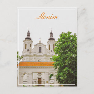 Slonim Belarus Architecture City Cathedral Postcard