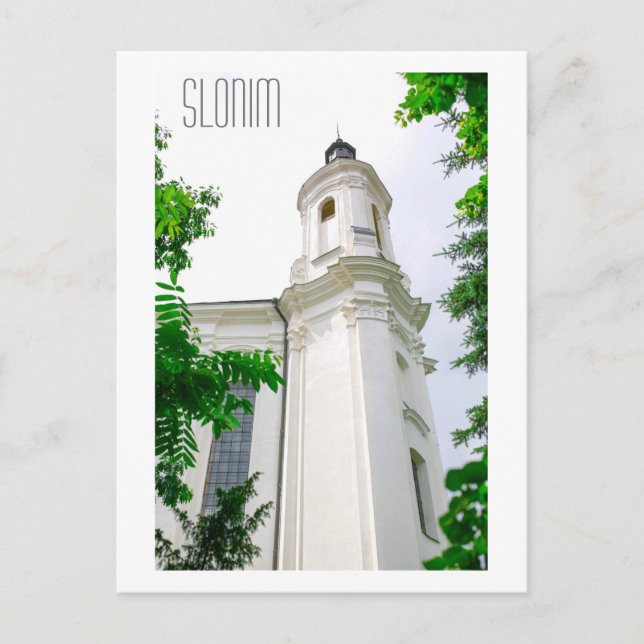 Slonim Belarus Architecture City Cathedral Postcard (Front)