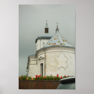 Slonim Belarus Town Architecture Church Poster