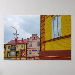 Slonim Belarus Town Architecture Street  Poster