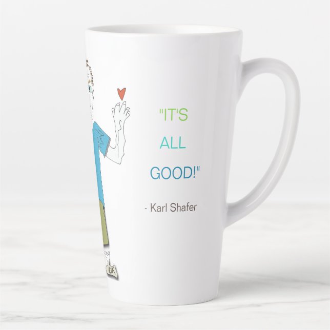 'Slooky - "It's All Good" Latte Mug. Rev. Mug (Right)