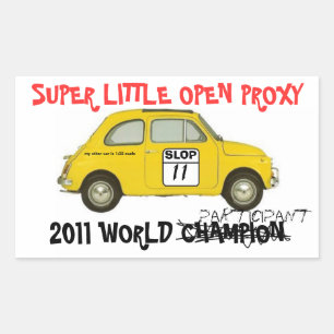 SLOP participant sticker