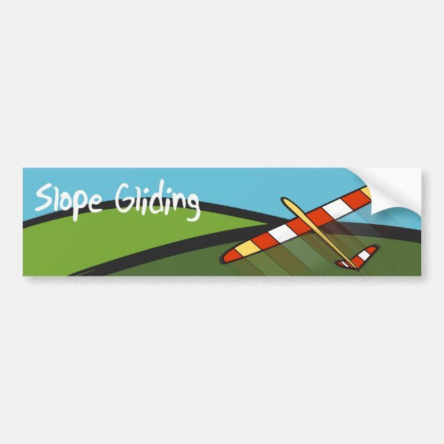 Slope gliding bumper sticker (Front)