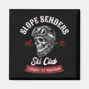 Slope senders freestyle skiing skiers winter magnet