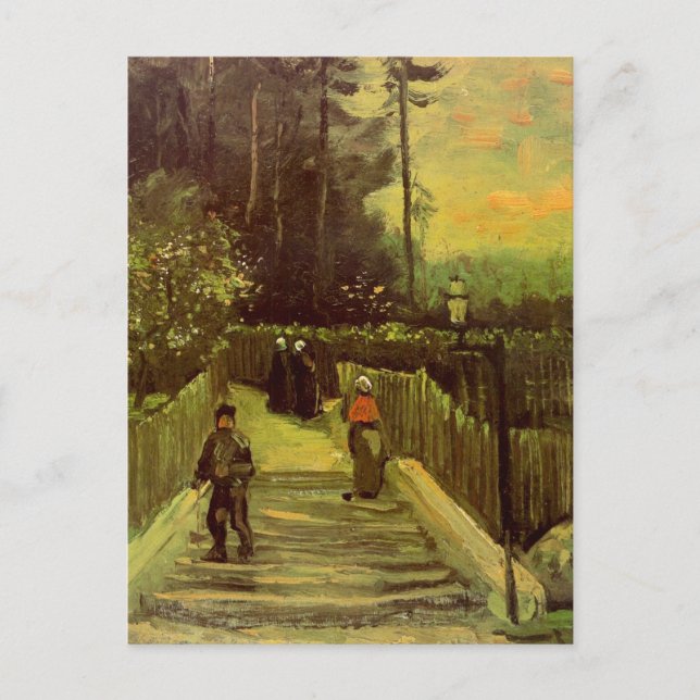 Sloping Path in Montmartre by Vincent van Gogh Postcard (Front)