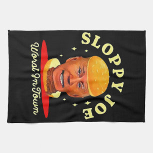 Sloppy Joe Biden Anti President  Tea Towel