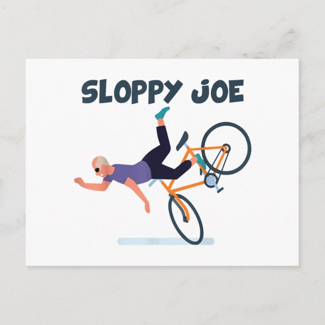Sloppy Joe Funny Biden Shirt Sloppy Joe Biden Funn Holiday Postcard (Front)
