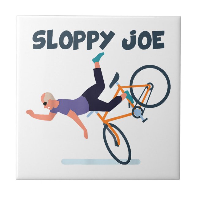 Sloppy Joe Funny Biden Shirt Sloppy Joe Biden Funn Tile (Front)