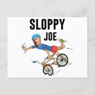 Sloppy Joe Tee Running The Country Is Like Riding  Holiday Postcard