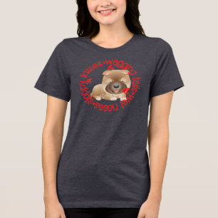 Sloppy kisses, chow chow,  Tri-Blend shirt