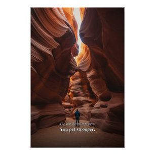 Slot Canyon Motivational Statement Poster
