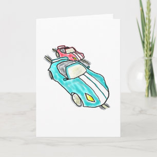 Slot Car Racing Card