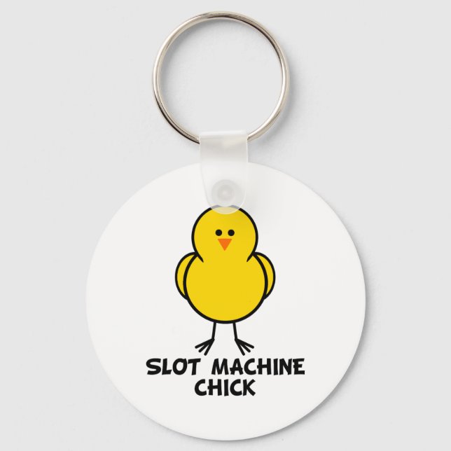 Slot Machine Chick Key Ring (Front)