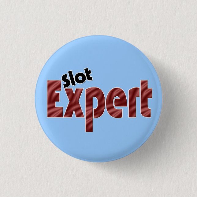 Slot Machine Expert Casino Gambler Button (Front)