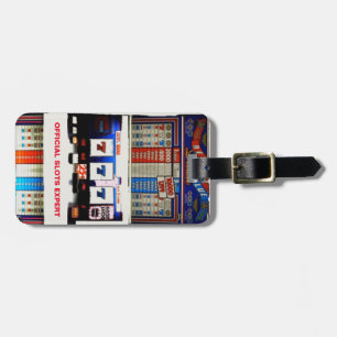 Slot Machine Expert Gambler Luggage Tag